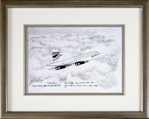 Concorde - Second to None by Stephen Brown - Original Drawing