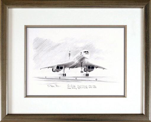 Concorde Take-off by Stephen Brown - Original Drawing