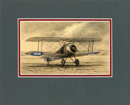 Sopwith Camel F.1 by Stephen Brown - Original Drawing