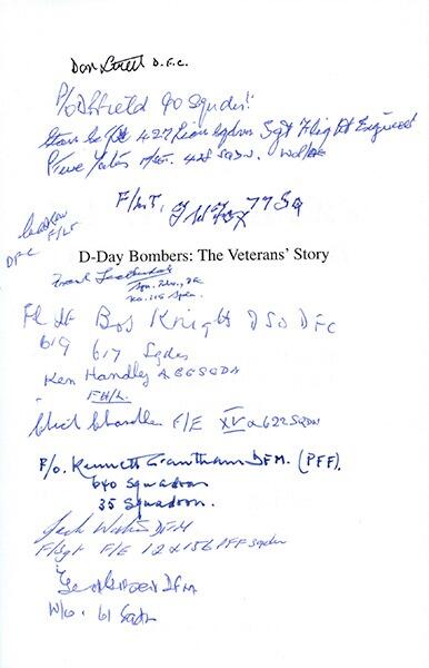 D-Day Bombers: The Veterans Story by Stephen Dalow - Multi Signed