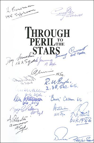 Through Peril to the Stars - Dilip Sarkar - multi signed aviation book