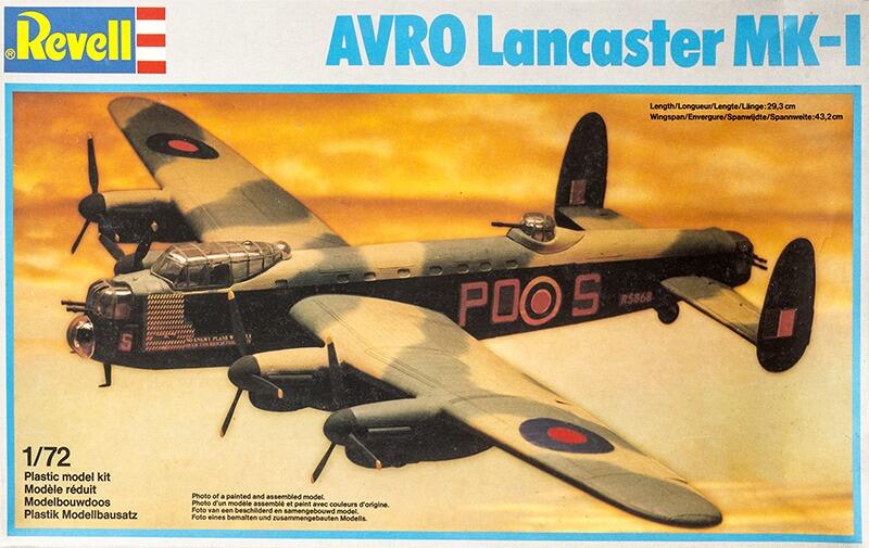 Avro Lancaster Mk I - RAF WW2 Bomber - Revell kit 1:72 - Preowned