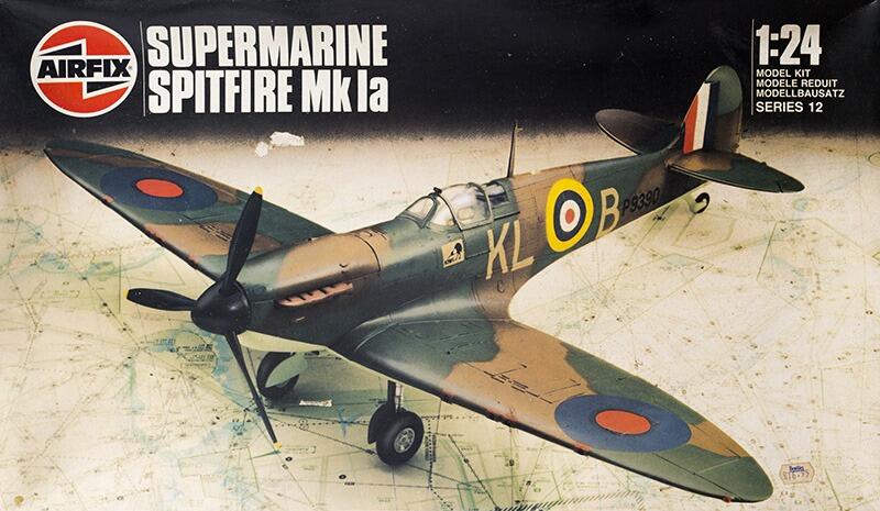 Supermarine Spitfire Mk Ia - RAF Fighter - Airfix Kit 1:24 - Preowned