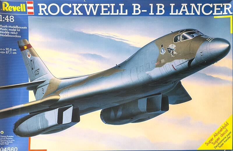 Rockwell B-1B Lancer - USAF Bomber - Revell kit 1:48 04560 - Preowned.