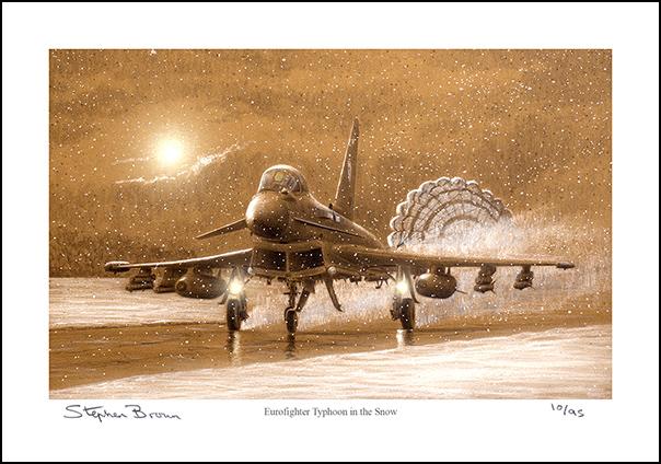 Eurofighter Typhoon in the Snow - LE64