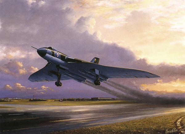 RAF Vulcan Mk B2 by Barry Price - Aviation Greetings Card M049