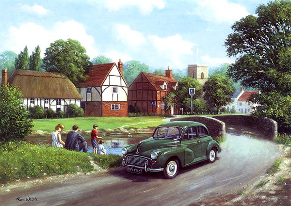 A Day Out by Kevin Walsh - Classic Car Greetings Card L015