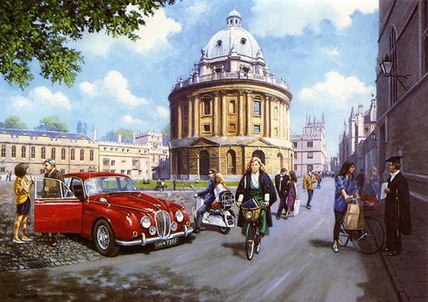 University Days by Kevin Walsh - Classic Car Greetings Card L048