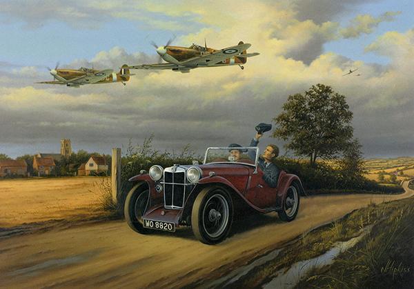 Off Duty by Neil Hipkiss - Classic Car Greetings Card L062