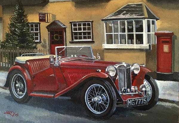 A Christmas Errand - Classic Car Christmas Card A052