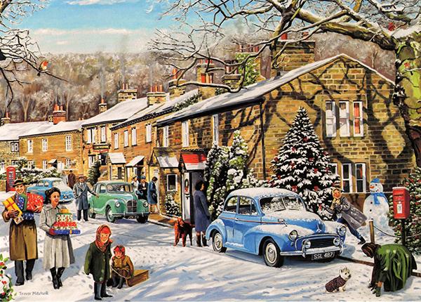 Christmas Day in the Snow - Classic Motoring Christmas Card A032