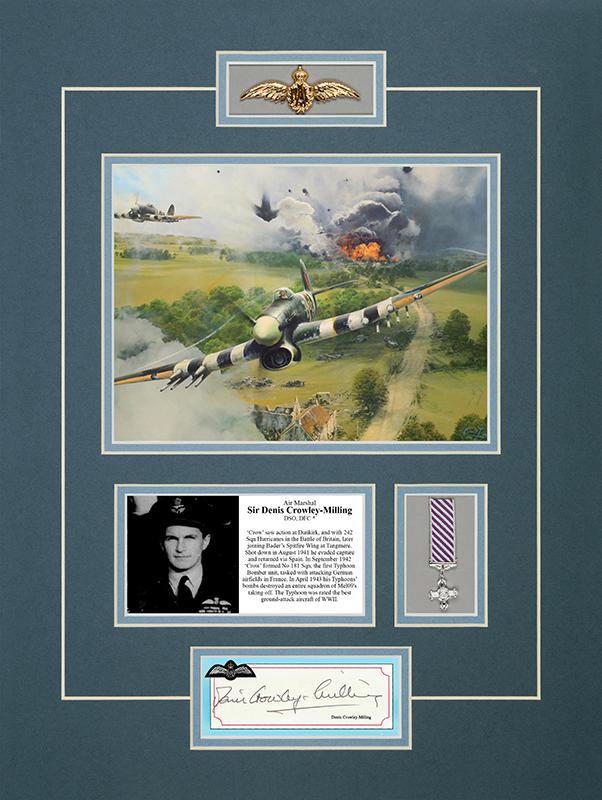 Sir DENNIS CROWLEY-MILLING - RAF Pilot Signature - RAFF20