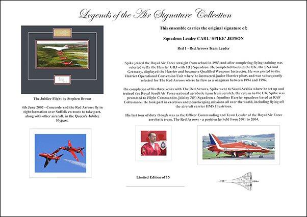 Spike Jepson - Red Arrows Team Leader - RED 1 Signature LOTA14