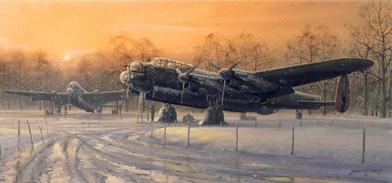 A Winter's Dawn - RAF Lancaster - Christmas Card M451