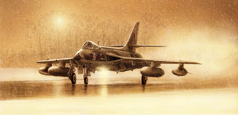 Hunter in the Snow - Christmas Card M564