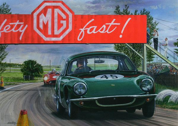 Chapman's Elite at Sebring '59 - Lotus Motorsport Greetings Card S028