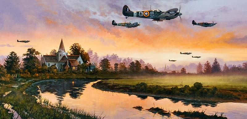 Heading for Home by Stephen Brown - Spitfire Greetings Card M208