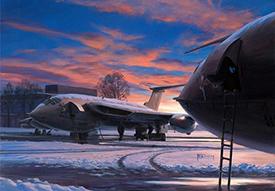 Winter Fuellers by Chris French - RAF Victor aviation Christmas card