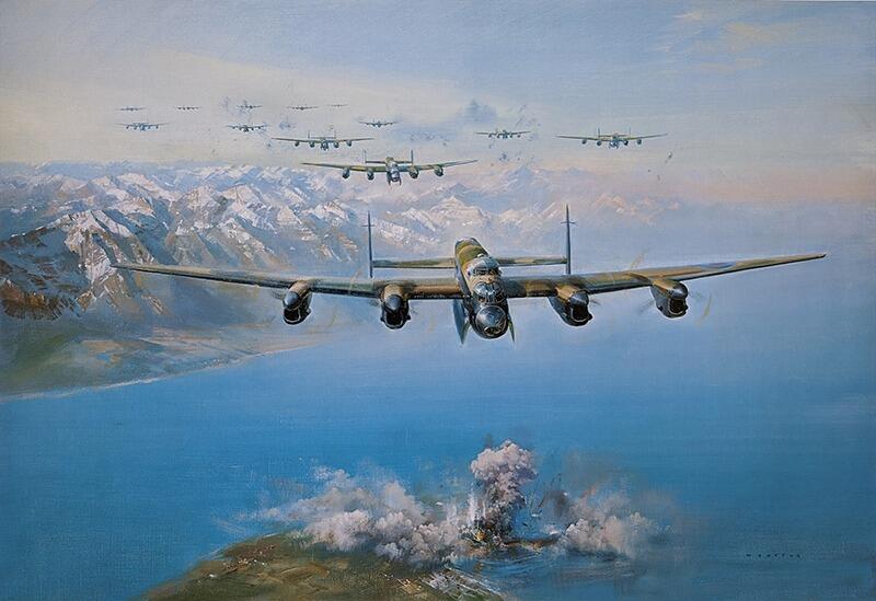 The Sinking of the Tirpitz by Frank Wootton