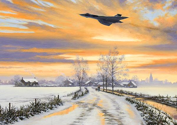 Lincolnshire Skies - Avro Vulcan - Christmas Card M351