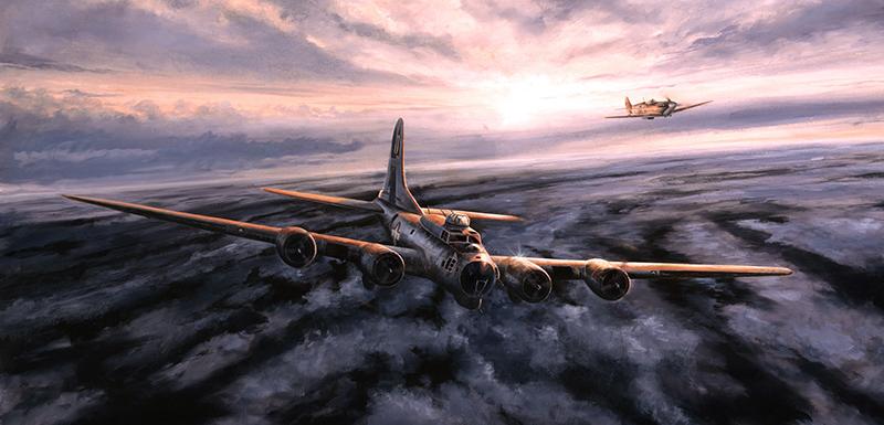 To Fight Another Day by Stephen Brown - B-17 Greetings Card M255