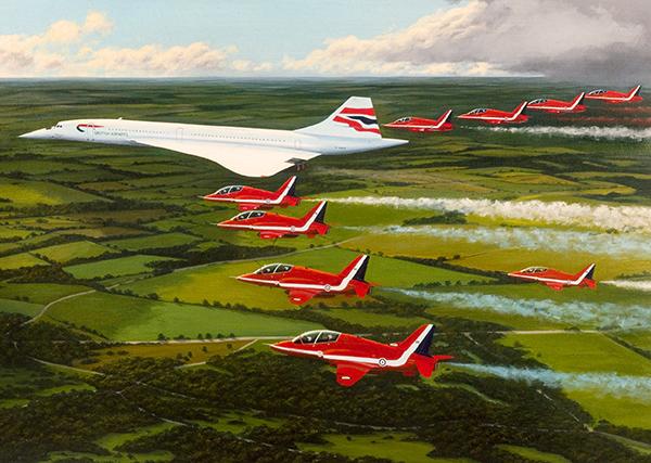 The Jubilee Flight by Stephen Brown - Concorde Greetings Card C065