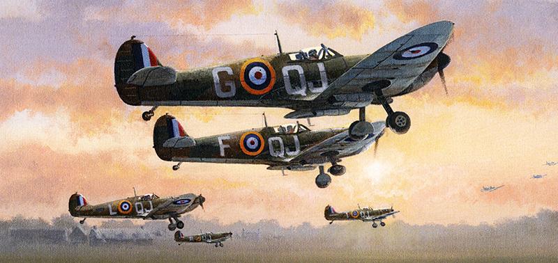 First Light by Philip West - Spitfire Greetings Card M473