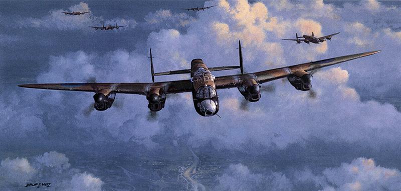 Legends in the Air by Philip West - Lancaster Greetings Card M469