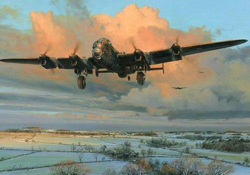 Strike and Return by Robert Taylor - Lancaster Greetings Card RT28