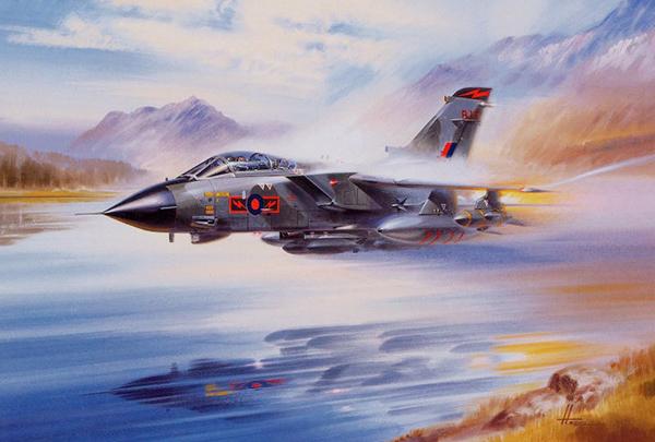 Low Down the Lake - Again by Wilfred Hardy - RAF Tornado Card M509