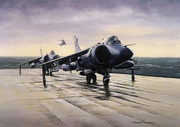 Ready to Launch by David Lawrence - Harrier Greetings Card M066