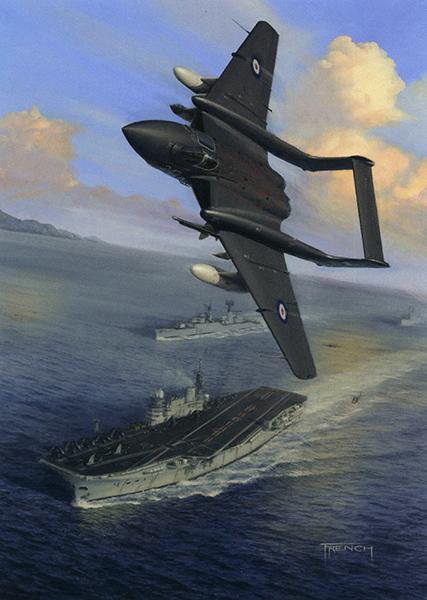 Fleet Defender by Chris French - Sea Vixen Greetings Card M425