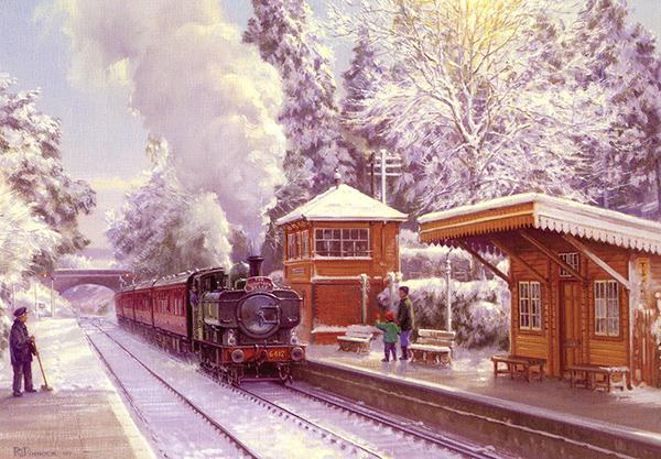 Christmas on the West Somerset Railway - Railways Christmas Card R052