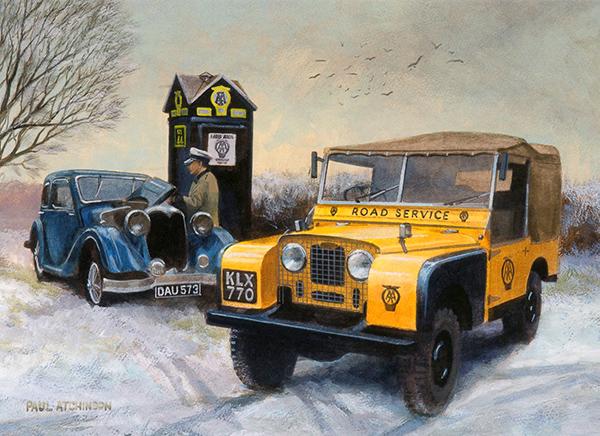 Soon Have You Going Again - Classic Motoring Christmas Card A034