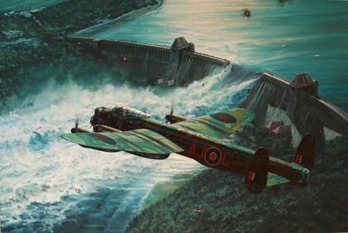 Low Pass Over the Mohne Dam by Anthony Saunders