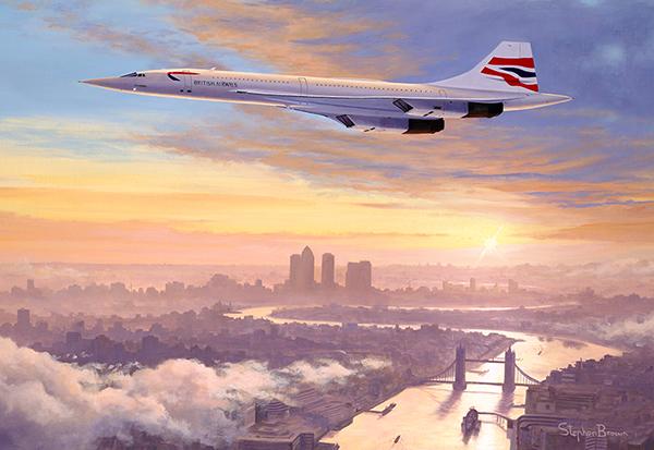 Concorde - Early Morning Arrival by Stephen Brown - Cameo print