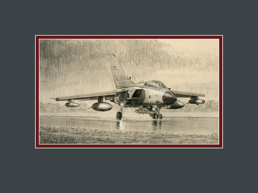 Tornado GR4 of IX(B) Squadron by Stephen Brown - Original Drawing