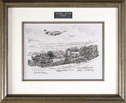 Mustangs - The Homecoming by Stephen Brown - Original Drawing