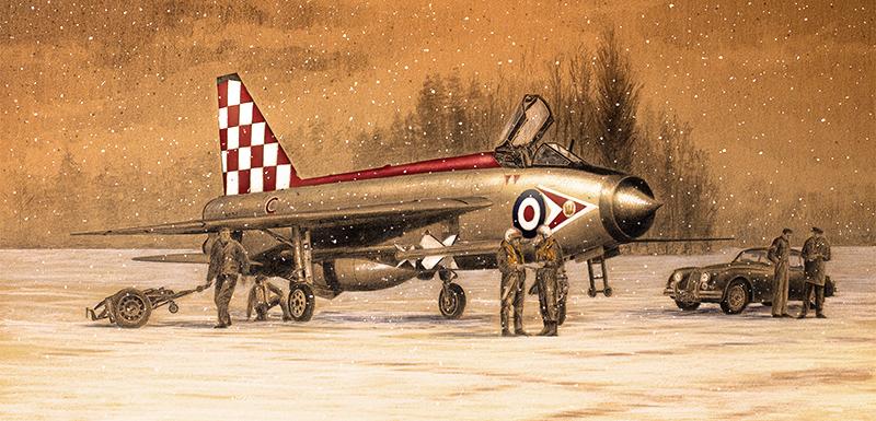 Winter Lightning - English Electric Lightning - Christmas Card M520