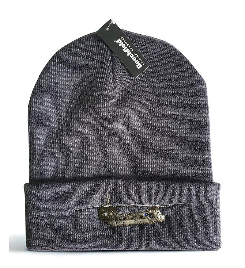 CH 47 Chinook British Army Beanie Hat - Graphite Grey