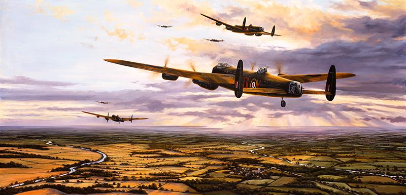 Pathfinders Away by Stephen Brown - Lancaster Greetings Card M218