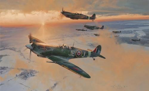 Midwinter Dawn by Robert Taylor - Spitfire Greetings Card RT35
