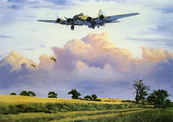 The Veteran by Simon Smith - B-17 Greetings Card M116