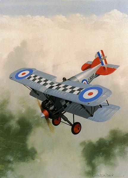 Gloster Gamecock by Keith Woodcock - WWI Aviation Greetings Card M169