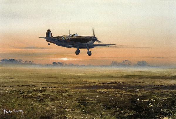 The Returning Hero by Robin Smith - Spitfire Greetings Card M133