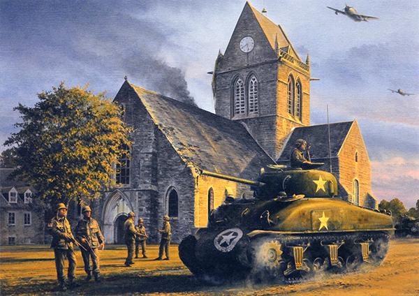Liberation - Sainte-Mere-Eglise by Richard Taylor - 82nd Airborne M267
