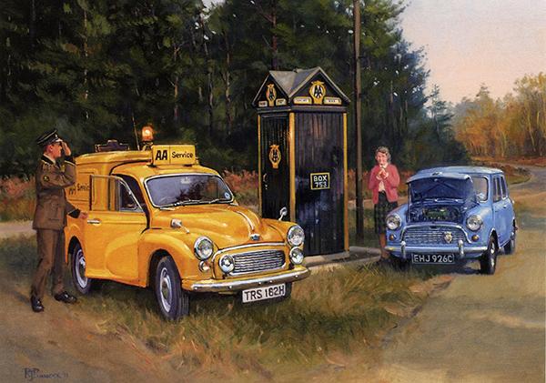 My Hero by Robin Pinnock - Classic Car Greetings Card L046