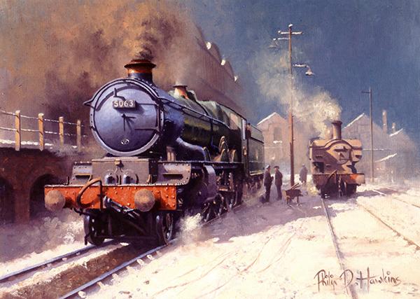 Old Oak Winter - Railways Christmas Card R014