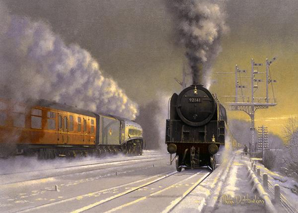 Winter at Hatfield - Railways Christmas Card R005