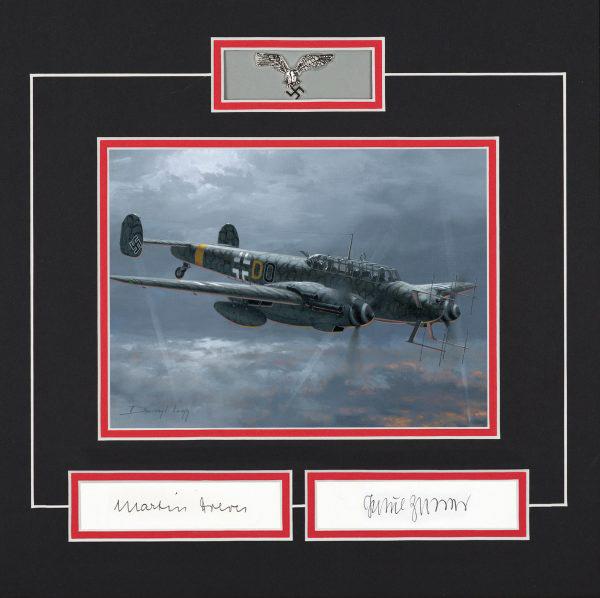 MARTIN DREWS and PAUL ZORNER - Luftwaffe Pilot Signatures - LUFT06